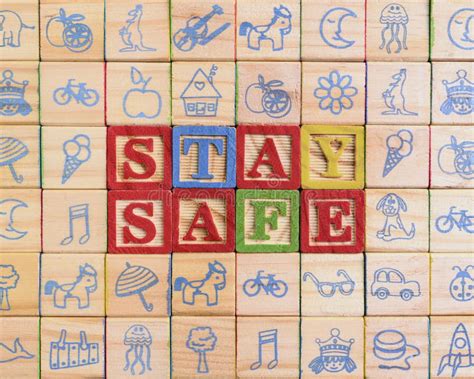 Stay Safe Message Made From Wooden Blocks Stock Image Image Of Sars