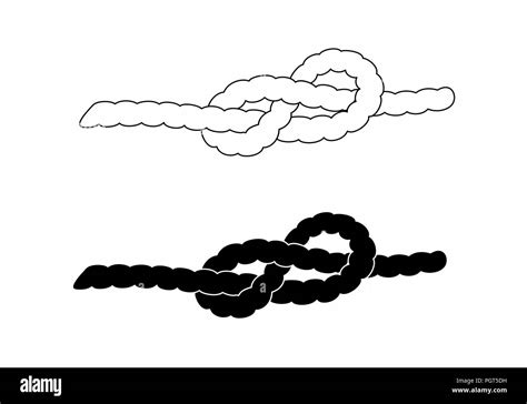 Tied Knot Rope Illustration Hi Res Stock Photography And Images Alamy