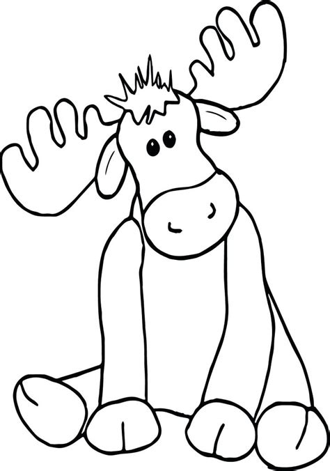 Moose Coloring Pages At Free Printable