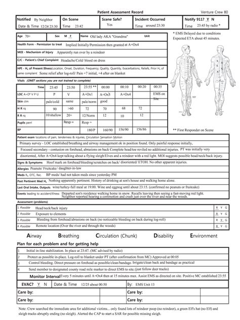 Patient Assessment Form 2020 2022 Fill And Sign Printable Template