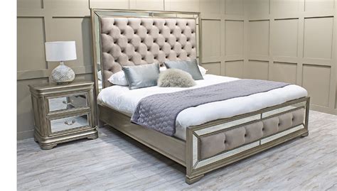 Super King Size Bed Paolo Shadow Grey Velvet Super King Size Bed