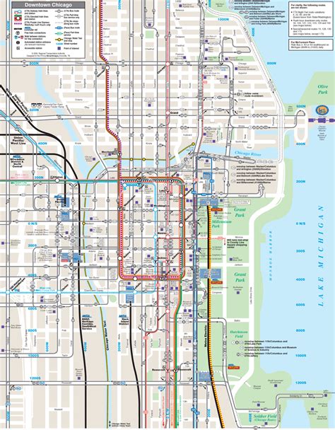 Printable Map Of Downtown Chicago Francesco Printable