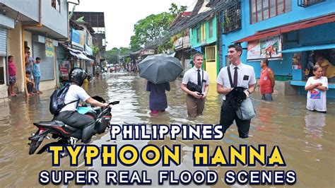 Super Typhoon Hanna Struck Quezon City Shows Real Flood Scenes Effect