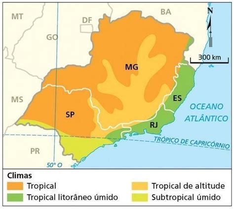 Qual o principal clima da região sudeste Caracterize se Brainly com br