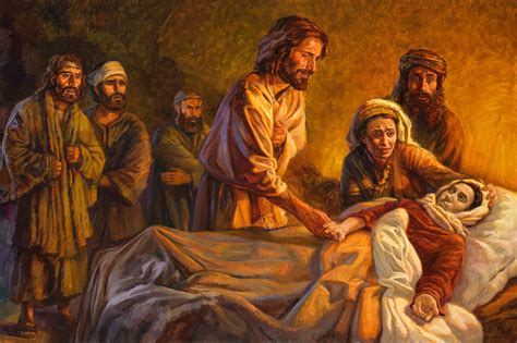 Jesus Raises Jaïrus Daughter From The Dead Gospelimages