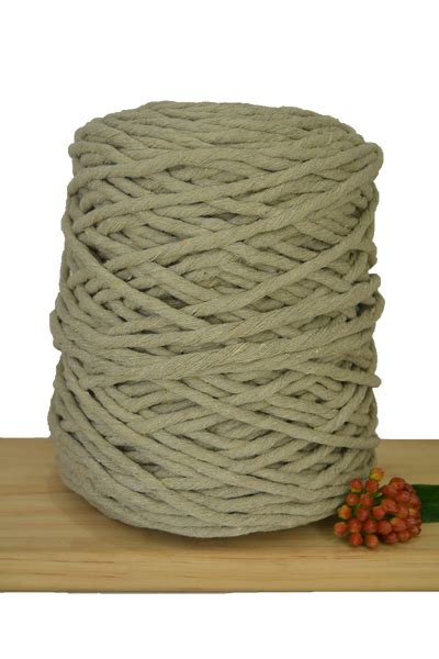 1kg Coloured 1ply Recycled Cotton String 5mm Dove Knot Knitting