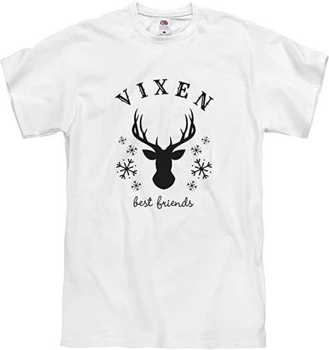 Customized Girl Best Friends Reindeer Vixen Unisex T Shirt