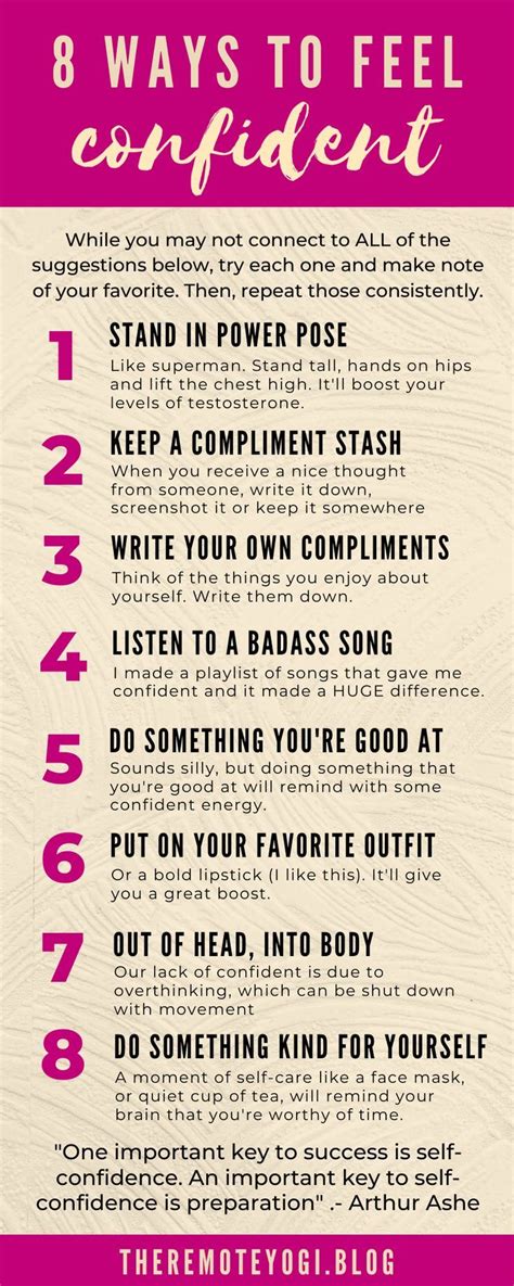 8 ways to feel more confident now self confidence tips confidence tips coping skills