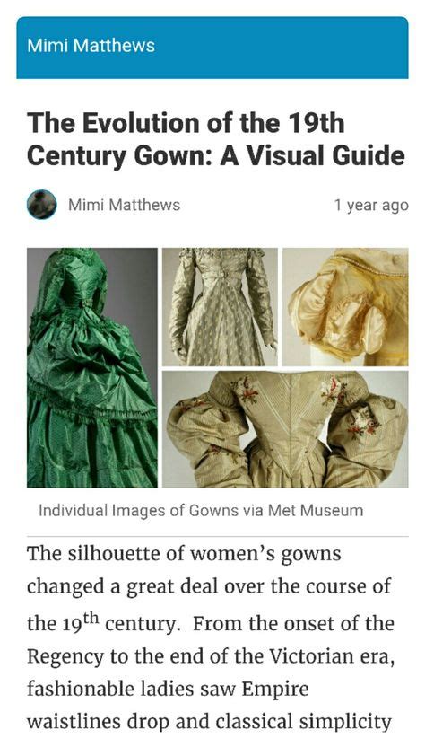 The Evolution Of The 19th Century Gown A Visual Guide Victorian