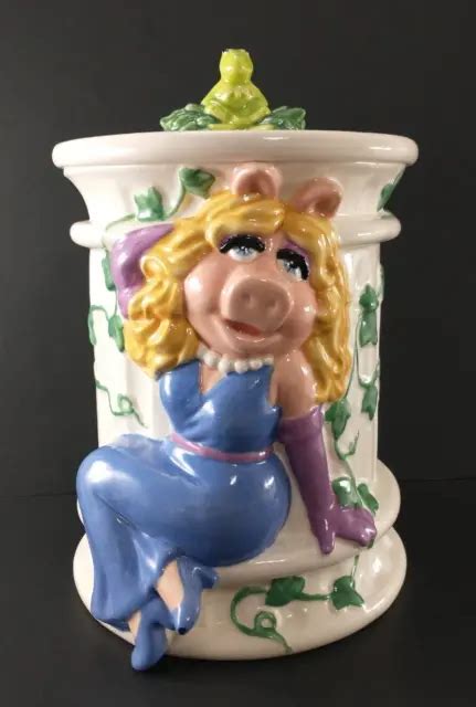 Vintage Treasure Craft Miss Piggy And Kermit Jim Henson Muppets Ceramic