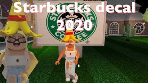 Starbucks Decal Id Code Roblox Bloxburg Youtube