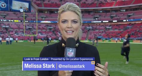 Melissa Stark Takes Football To The Head Shakes It Off Like A Champ