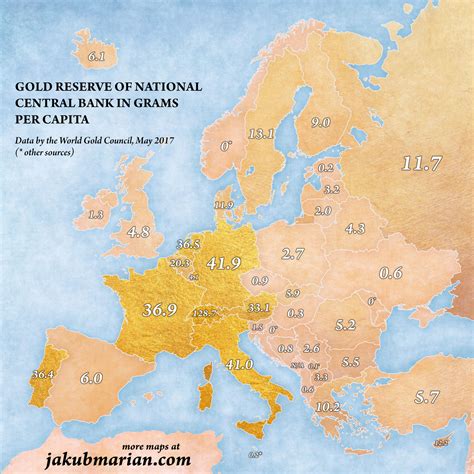 Today's map shows which european oecd countries implemented financial stability contributions (fscs), commonly referred to as  bank taxes.. European Central Banks Gold reserves grams per capita : europe