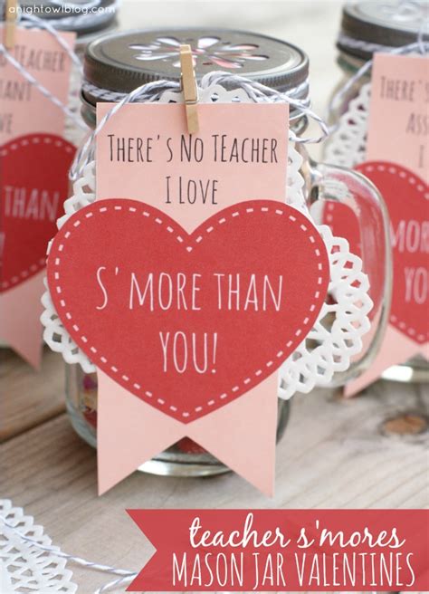 Looking for a unique valentine's day gift for that special someone? Teacher Smores Mason Jar Valentines - What2Cook