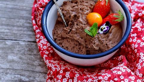 Mousse au chocolat sans oeuf végétalien