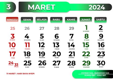 Kalender 2024 März Designvorlage Kalender 2024 Märzkalender 2024