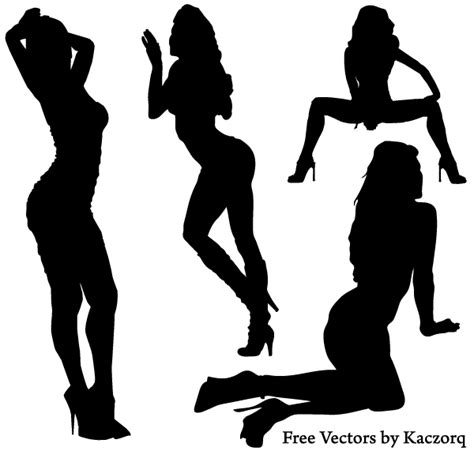 Vector Girls Silhouettes Free Vector Site Download Free Vector Art