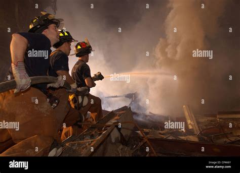 New York Firefighters Continue To Battle Blazes At Ground Zero Eight
