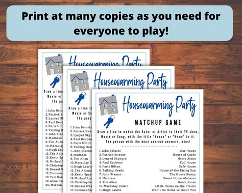 Housewarming Party Game Happy Housewarming Game New Home Get Together