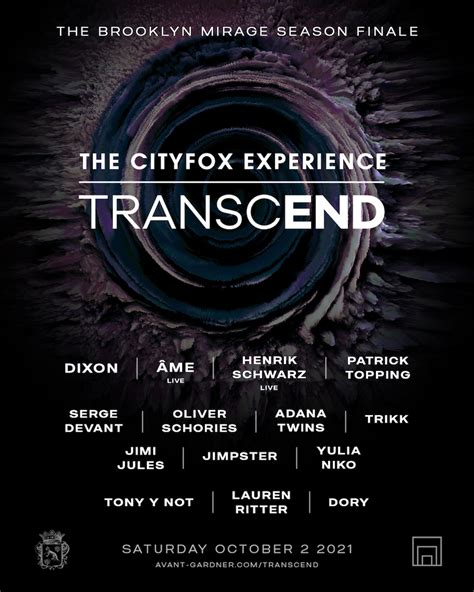 The Brooklyn Mirage Announces The Cityfox Experience Transcend 2021