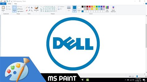 Here's how… after editing or drawing on the image in ms paint, navigate. How to Draw Dell logo in MS Paint from Scratch!