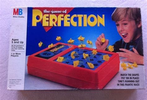 Vintage Perfection Board Game 1990 Milton Bradley Complete Milton