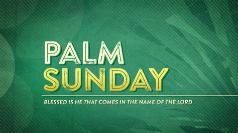 Church Motion Background Palm Sunday Branches 01