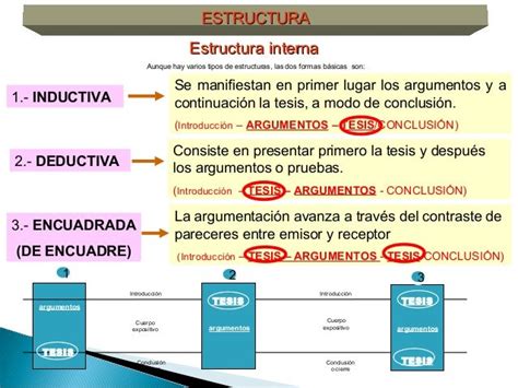 Ejemplos De La Estructura Interna De La Argumentacion 2020 Idea E