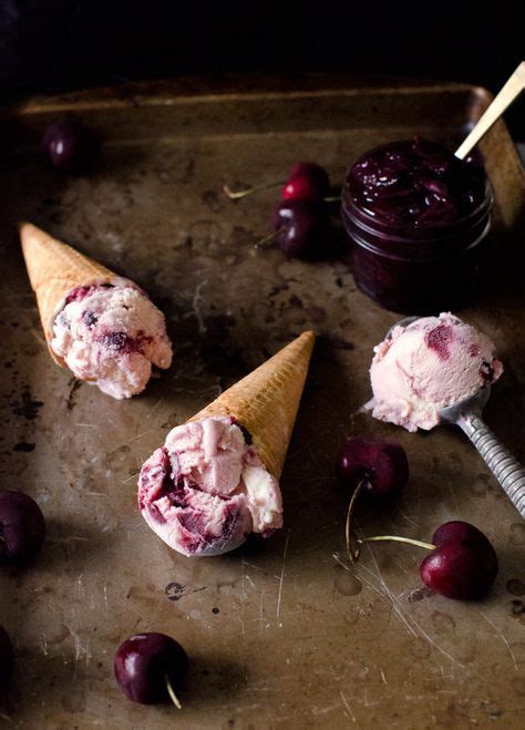 Black Cherry Buttermilk Ice Cream Recipe Cherry Ice Cream Black Cherry Ice Homemade Ice