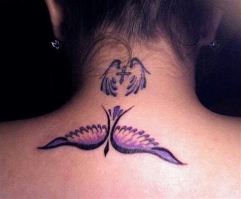 Pin By Kristie Davis On Tattoos Neck Tattoo Small Back Tattoos Dove