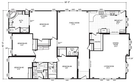 Bedroom Triple Wide Mobile Home Floor Plans Texas Usa Viewfloor Co