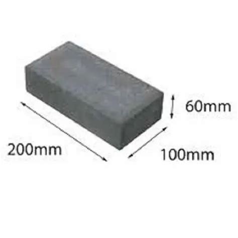 Grey Rectangular Vibro Compacted Concrete Pavers 200x100x60mm For