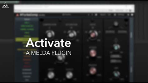 MeldaProduction Plugins Activation YouTube