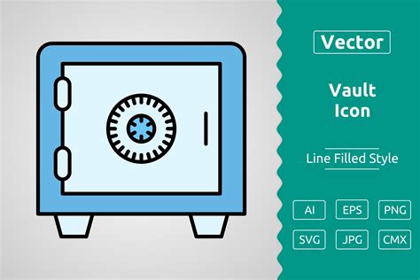 Vector Vault Outline Icon Design Graphic By Muhammad Atiq · Creative