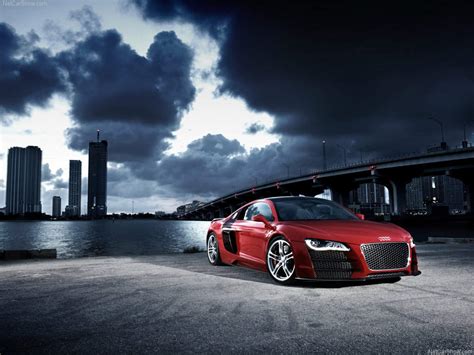 Screensaver Red Audi R8 Wallpaper