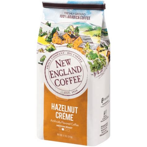New England Coffee Hazelnut Cr Me Medium Roast Ground Coffee Oz