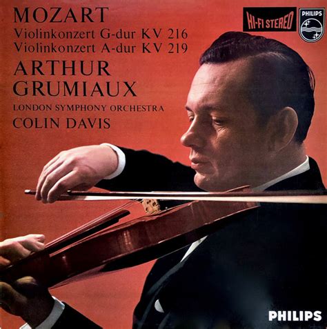 Mozart Arthur Grumiaux Colin Davis London Symphony Orchestra