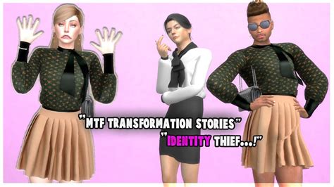 Identity Change Boy Transformation Into Girl Stories Sims 4 Youtube