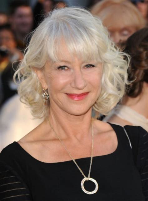 A fluffy haircut that covers the ears suits many women. hairstyles for women over 50 with gray hair - Di Candia ...