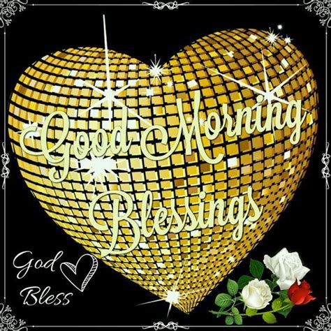 Sparkling Gold Heart Morning Quote Pictures Photos And Images For