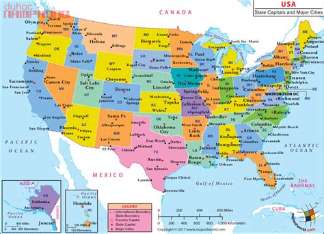 Usa Map With Big Cities