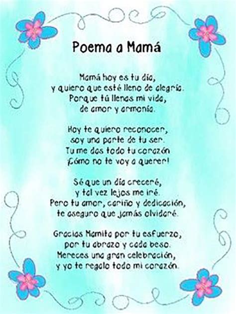 Spanish Mothers Day Poems Mom Poems Mother Poems Mother Daughter