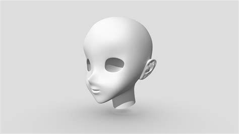 anime head topology download free 3d model by ผมเรียนกราฟิก ramakienx [9a0f71c] sketchfab
