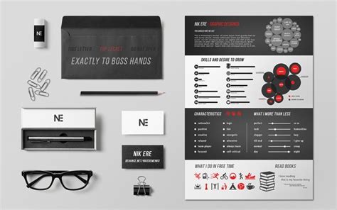 Free Simple Resume And Branding Mockup Psd Titanui