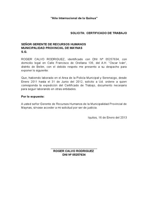 Solicitud Certificado Trabajo Pdf Gobierno De España Península