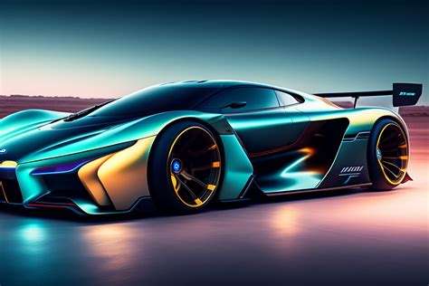 Lexica Glowing Futuristic Bmw Hypercar