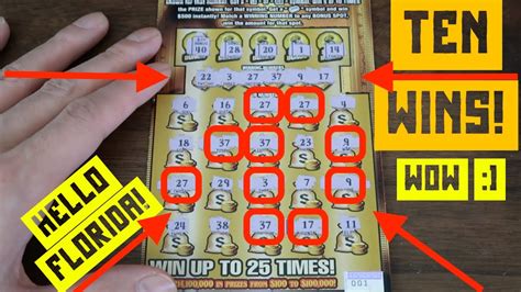 10 Win Ticket Playing 1st Ever Gold Rush Limited 20 Florida Lottery