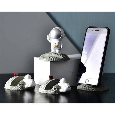 Astronaut Iphone Stand Smart Phone Holder Mini Cute Mobile Etsy