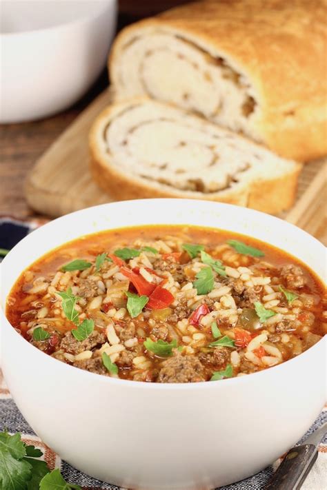 Easy Stuffed Pepper Soup Miss In The Kitchen