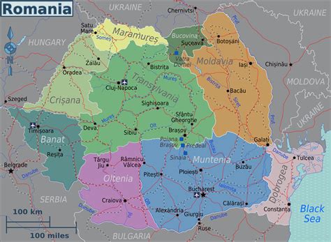Political Map Of Romania Romania Political Map Maps Of